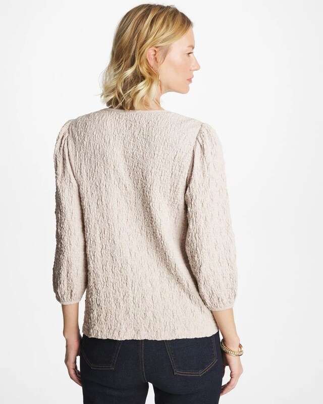 Textured Feminine Tee - image 3